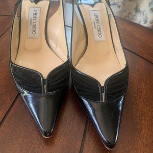 Jimmy Choo Black Kitten Heels, EU Size 37